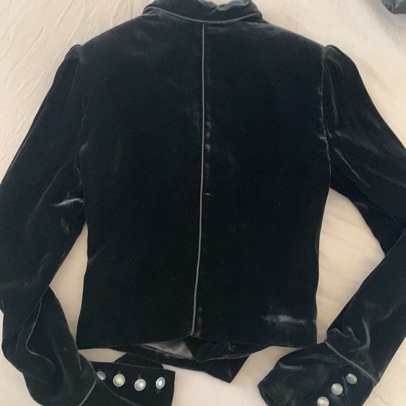 Paige black velvet jacket - Picture 4 of 4